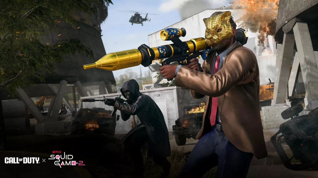 Um VIP e o Frontman com suas armas em Warzone.