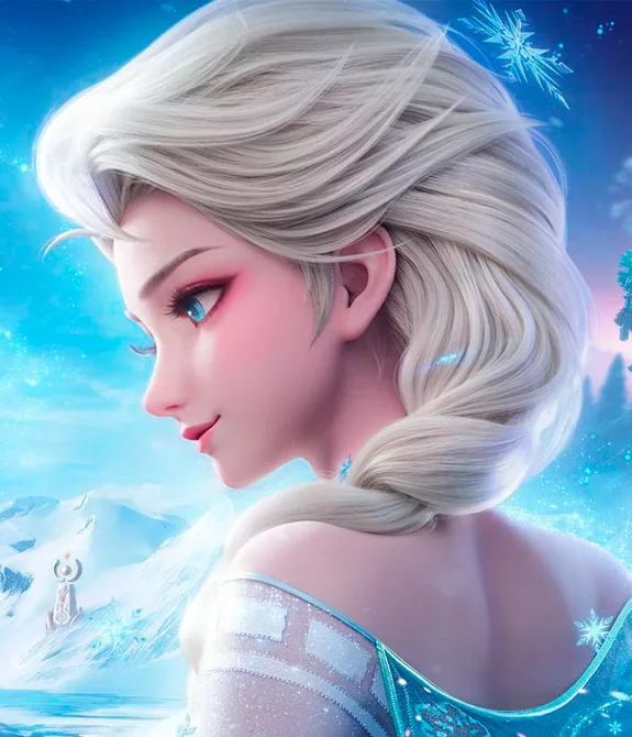 Personagens de Honor of Kings com roupas do evento temático de Frozen.