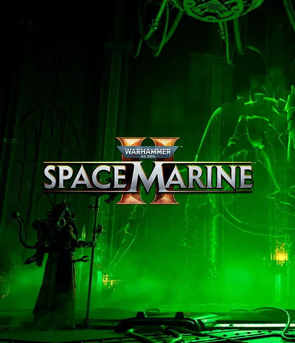 O Cofre de Dados com um Techpriest ao lado em Wahammer 40k Space Marine 2