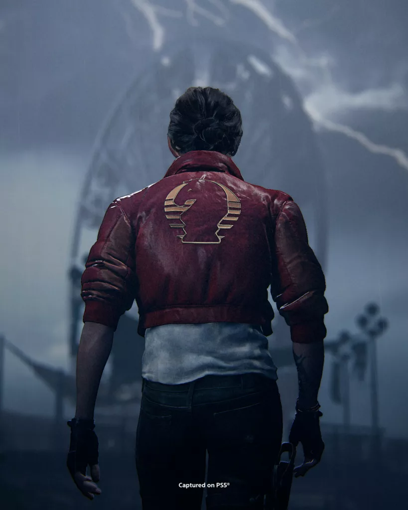 Novo visual para Ellie com a jaqueta de Jordan A. Mun do jogo em desenvolvimento, Intergalactic: The Heretic Prophet. 