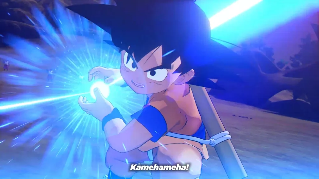 Goku mini e o Kamehameha
