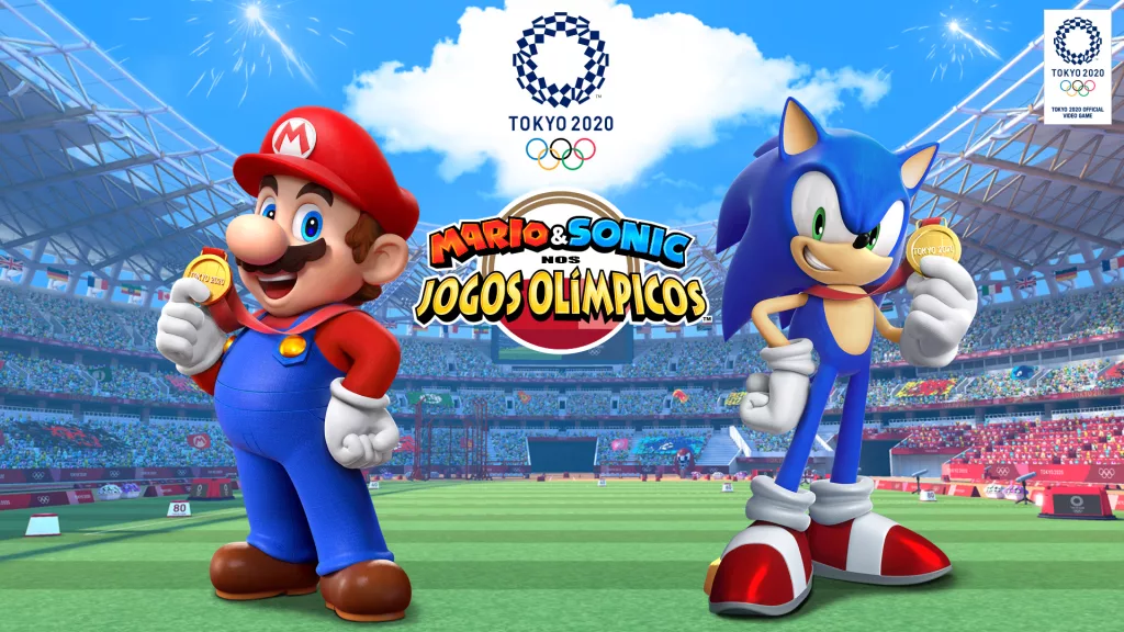 Imagem da capa de Mario e Sonic nos jogos Olímpicos, essa é real.