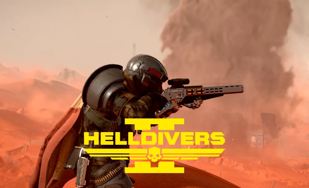 Soldado de Helldivers 2 no bônus de guerra Fronteiras da Justiça.