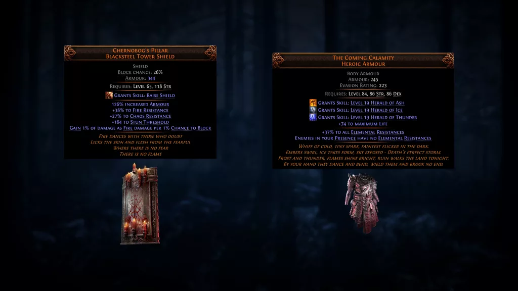 2 novos itens únicos de Path of Exile 2.