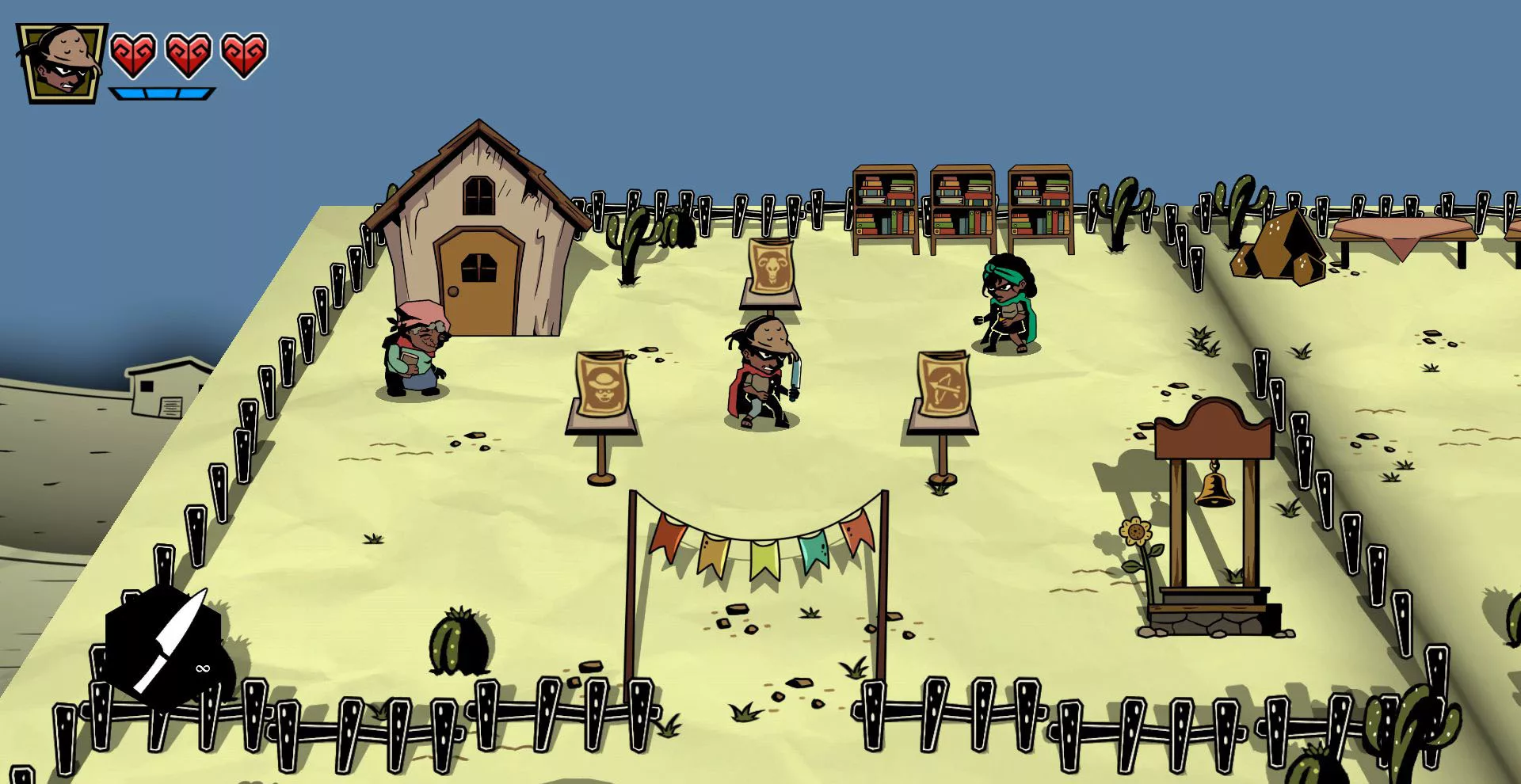 Gameplay de Cordels & Spells, jogo publicado pela Nuntius Games