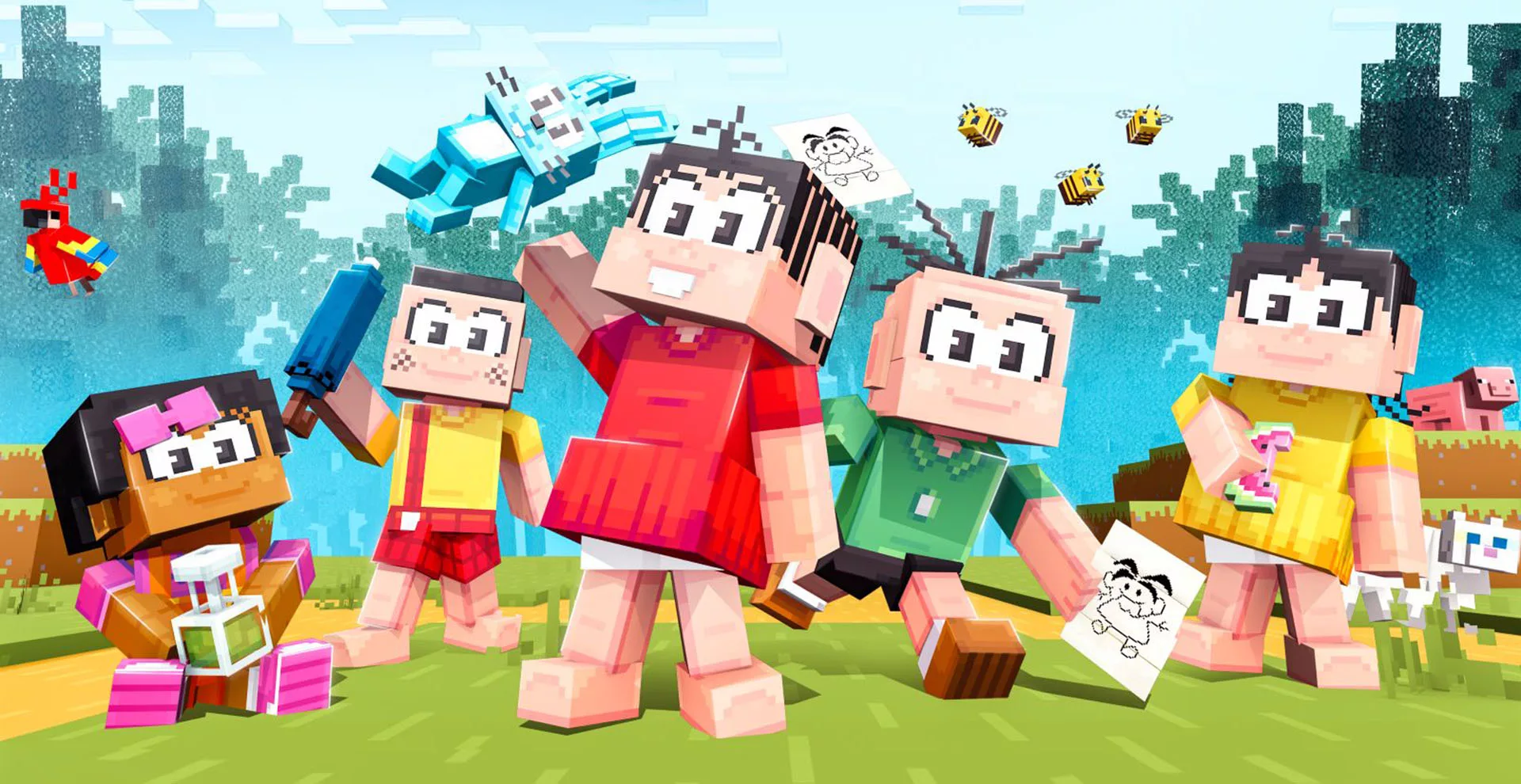 Turma da Mônica no Minecraft