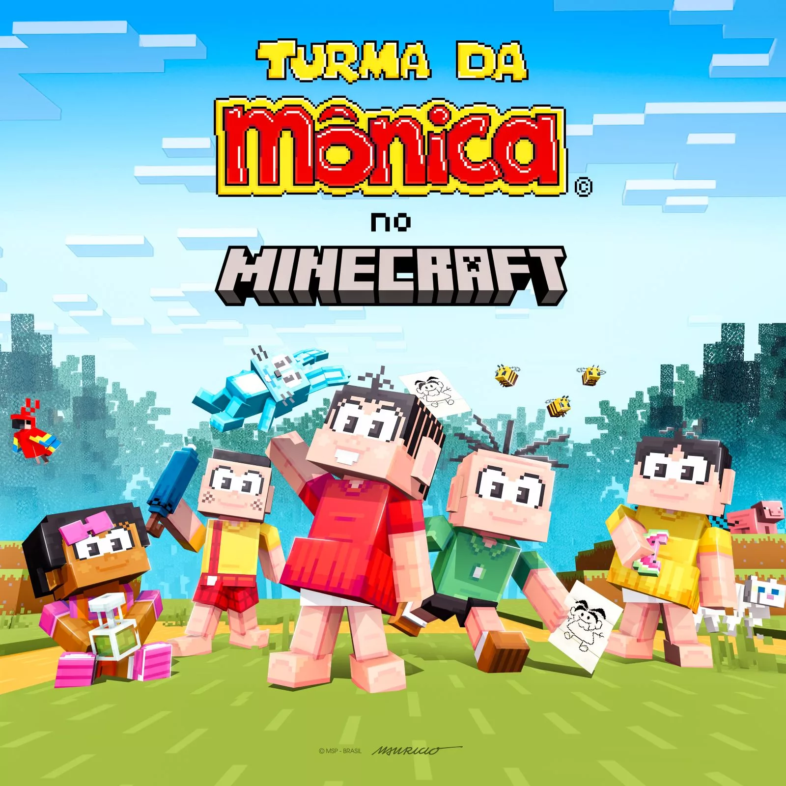 Turma da Mônica no Minecraft