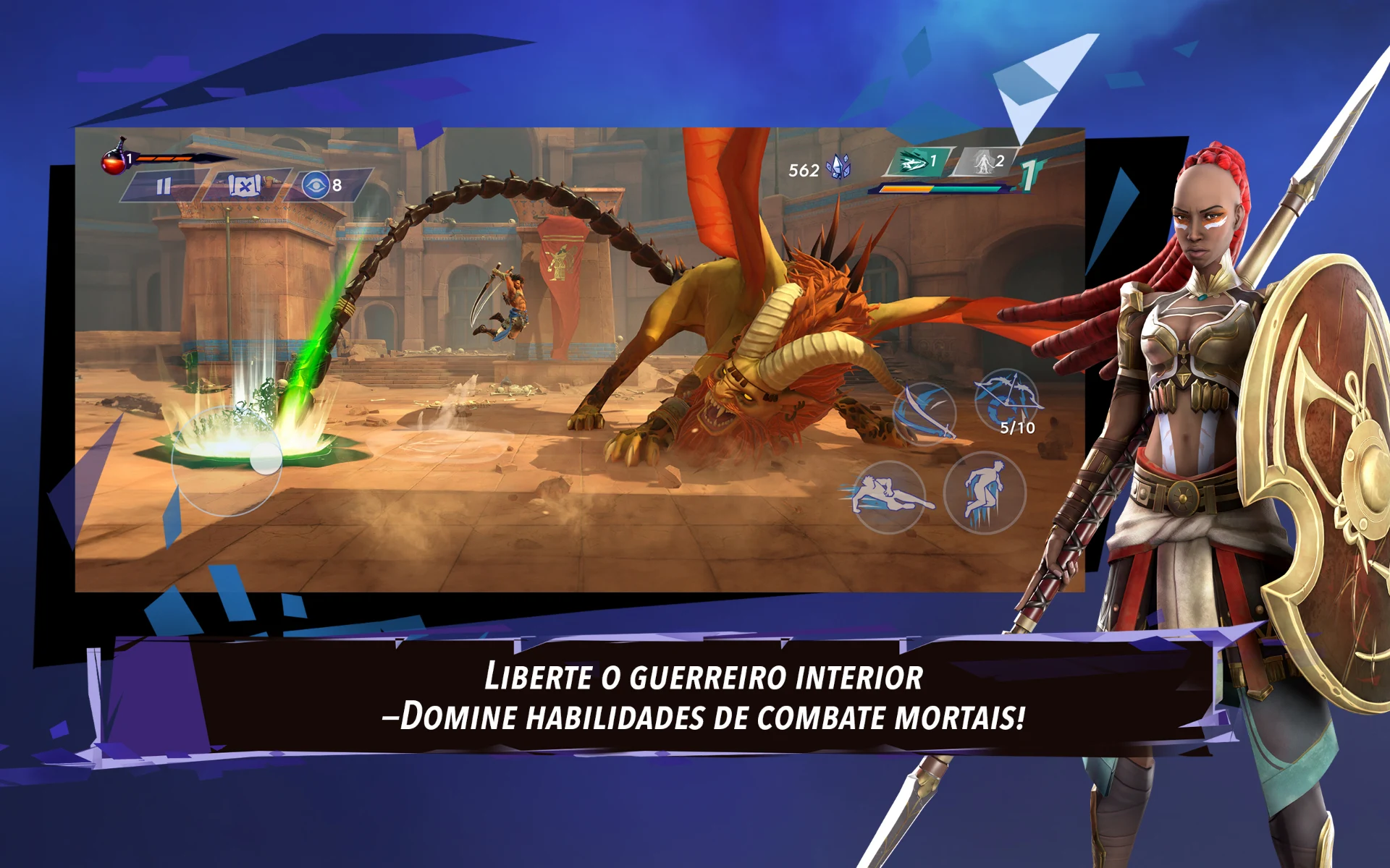 Trecho de gameplay da versão mobile de Prince of Persia: The Lost Crown