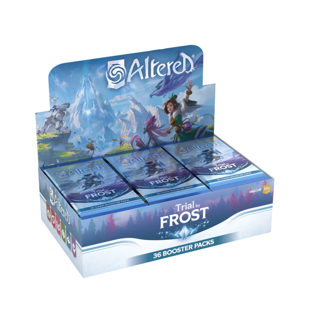 Caixa com vários Boosters de Altered Trial By Frost.