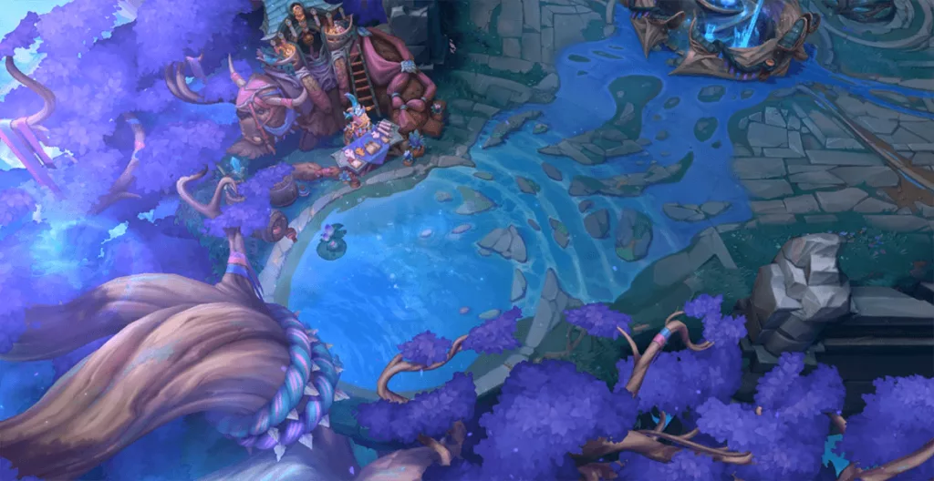 Summoner's Rift com a temática de Ionia.