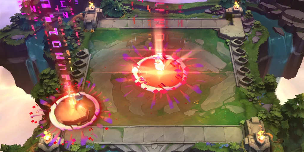 Arena de TFT com lasers!