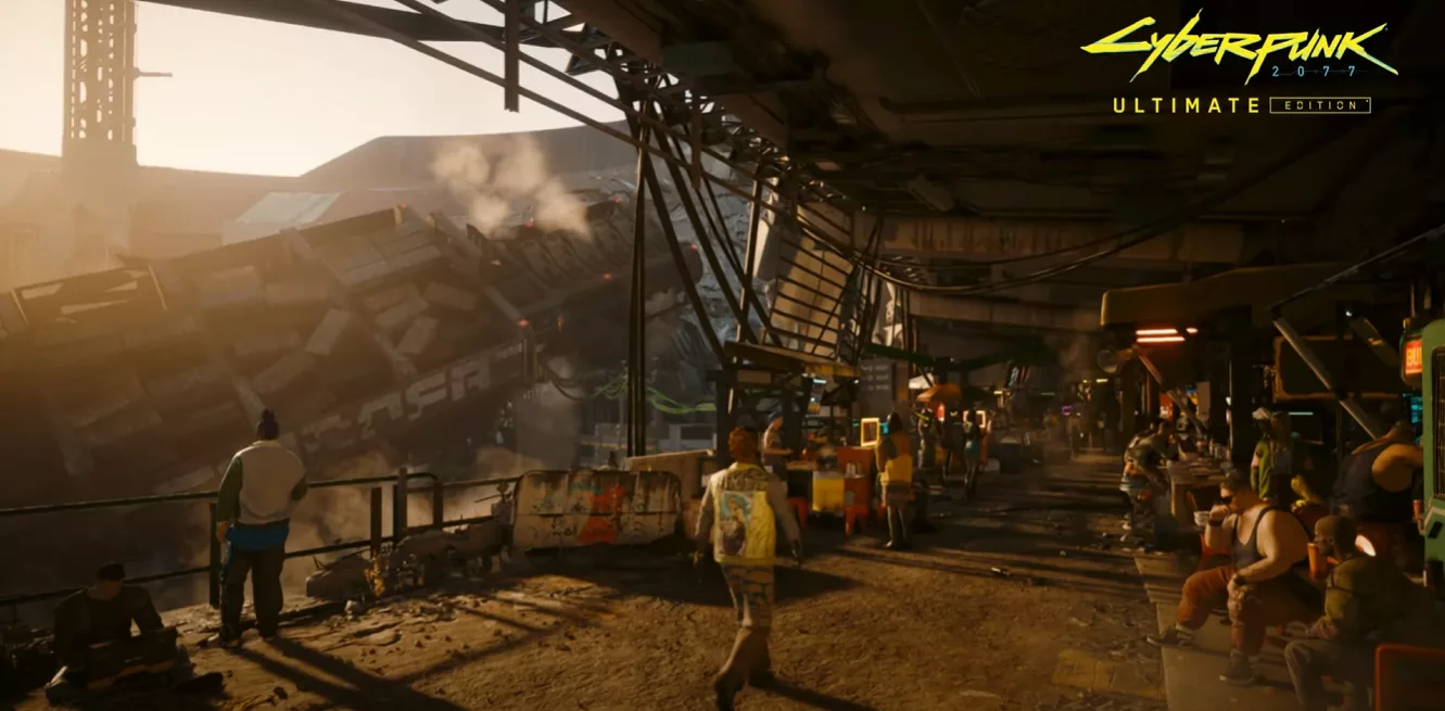 Nightcity de Cyberpunk 2077 no Nintendo Switch 2.