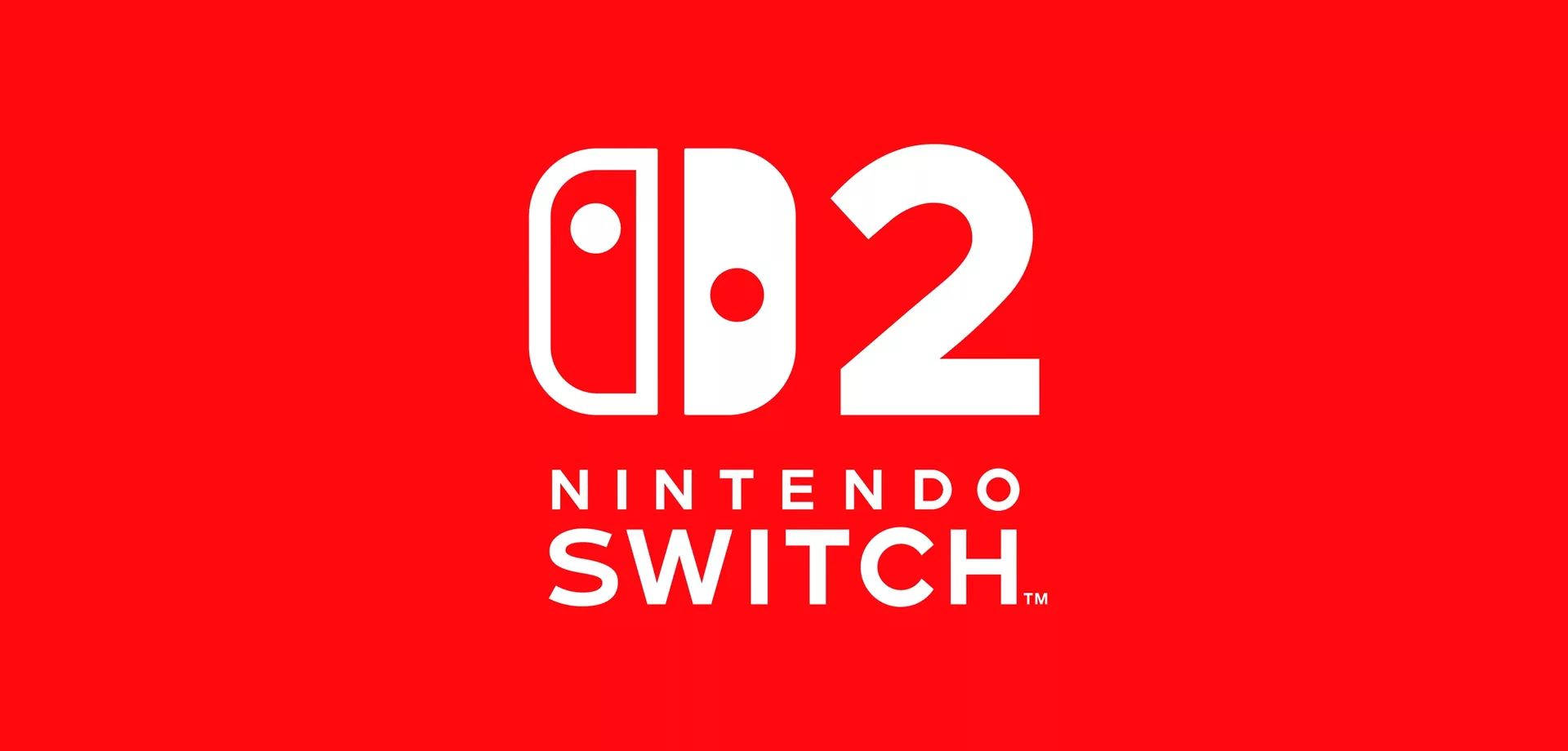 Logo do Nintendo Switch 2 em fundo vermelho.