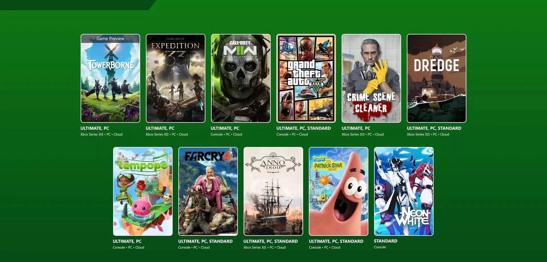 Jogos do Xbox Game Pass de abril e maio