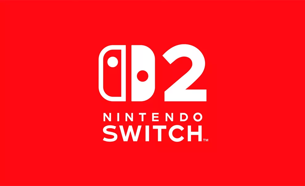Logo do Nintendo Switch 2 em fundo vermelho.