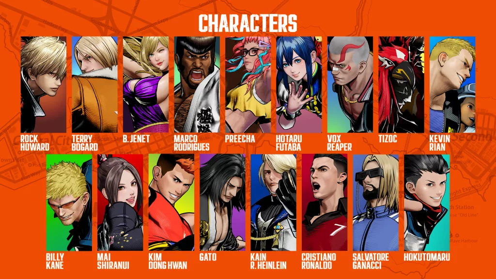 17 personagens em uma apresentação.
