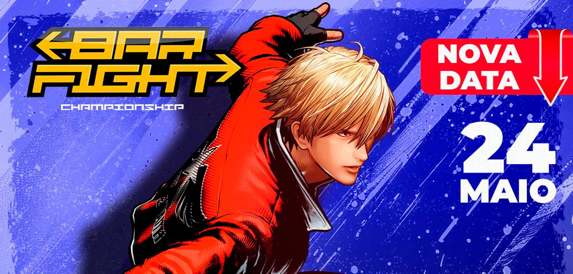 Personagem de Fatal Fury CofW e logo Bar Fight SP.