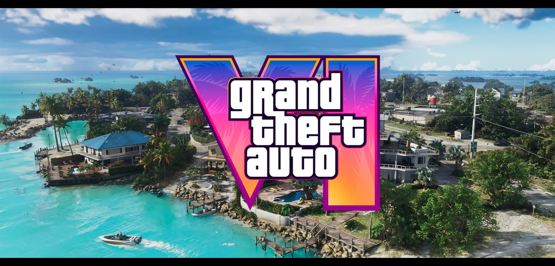 Logo GTA 6 e atrás parte de Leonida/Vice City.