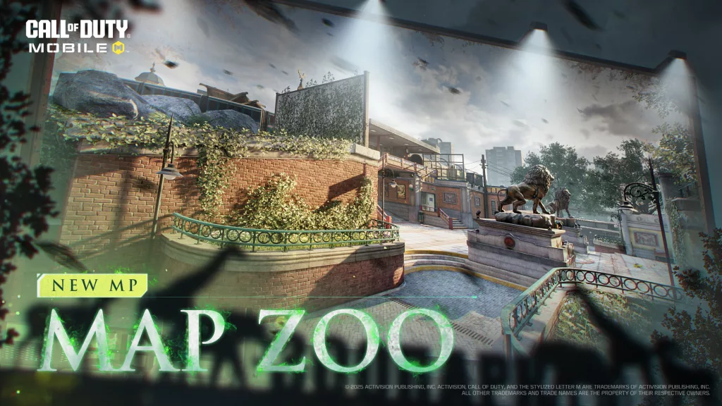 Imagem mostrando um Outdoor com uma foto do Zoológico, referência ao novo mapa do jogo.