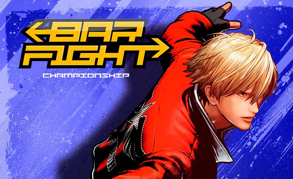Personagem de Fatal Fury CofW e logo Bar Fight SP.