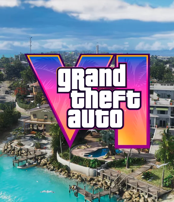 Logo GTA 6 e atrás parte de Leonida/Vice City.