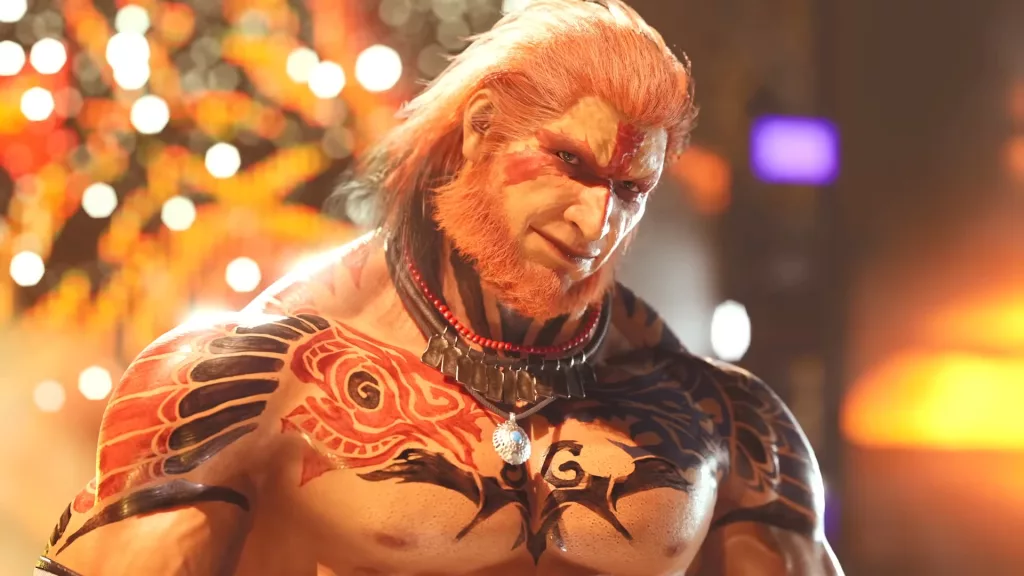 Personagem Wolf Hawkfield fazendo entrada triunfal em retorno.