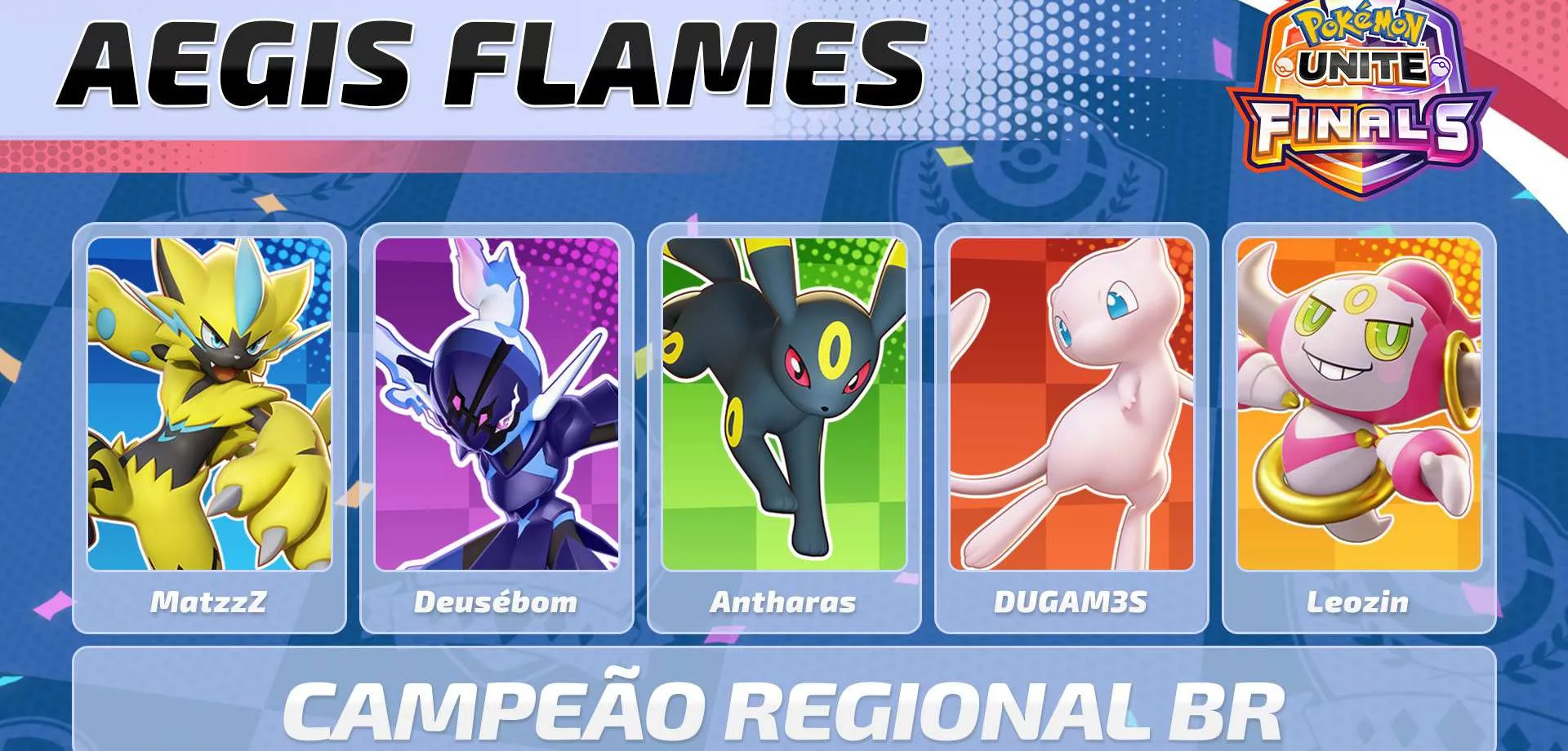 Aegis Flame foi campeã do Pokémon Unite Championship Series