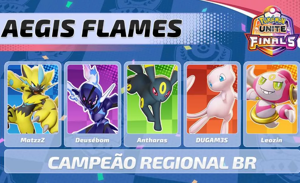 Aegis Flame foi campeã do Pokémon Unite Championship Series