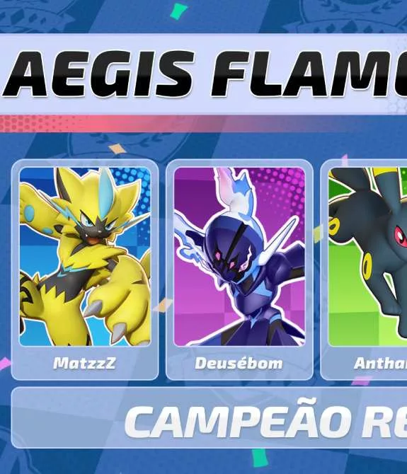Aegis Flame foi campeã do Pokémon Unite Championship Series