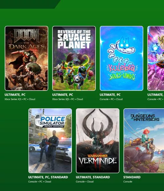 Jogos do Xbox Game Pass
