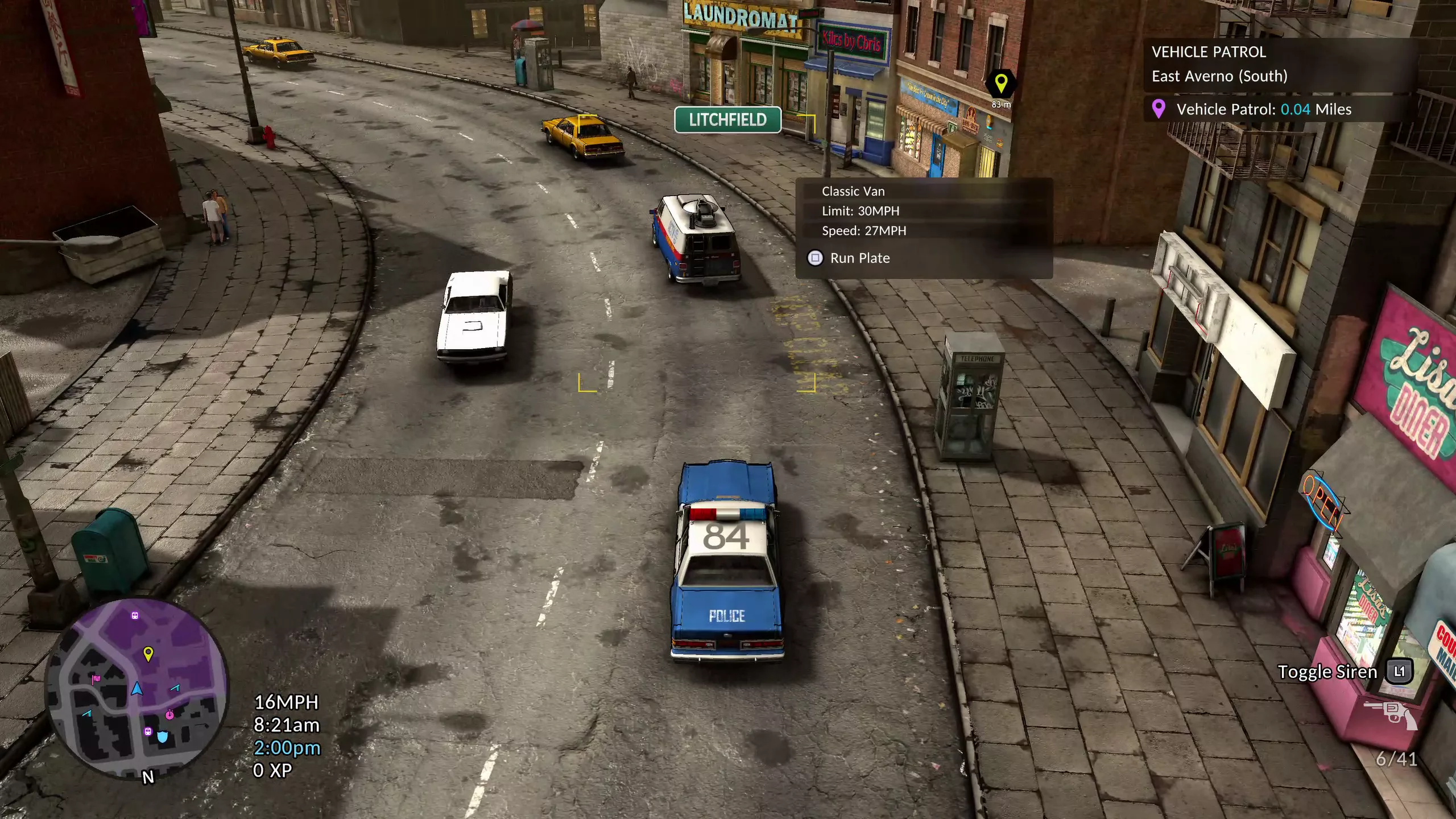 Patrulhe a cidade de Averno em The Precinct