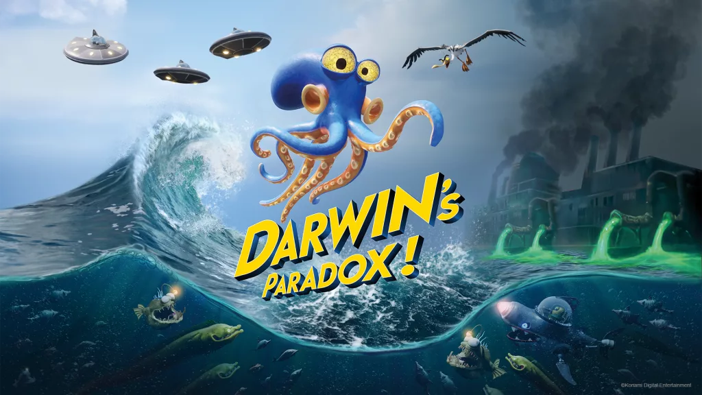 Capa de Darwin's Paradox! da Konami Press Start.