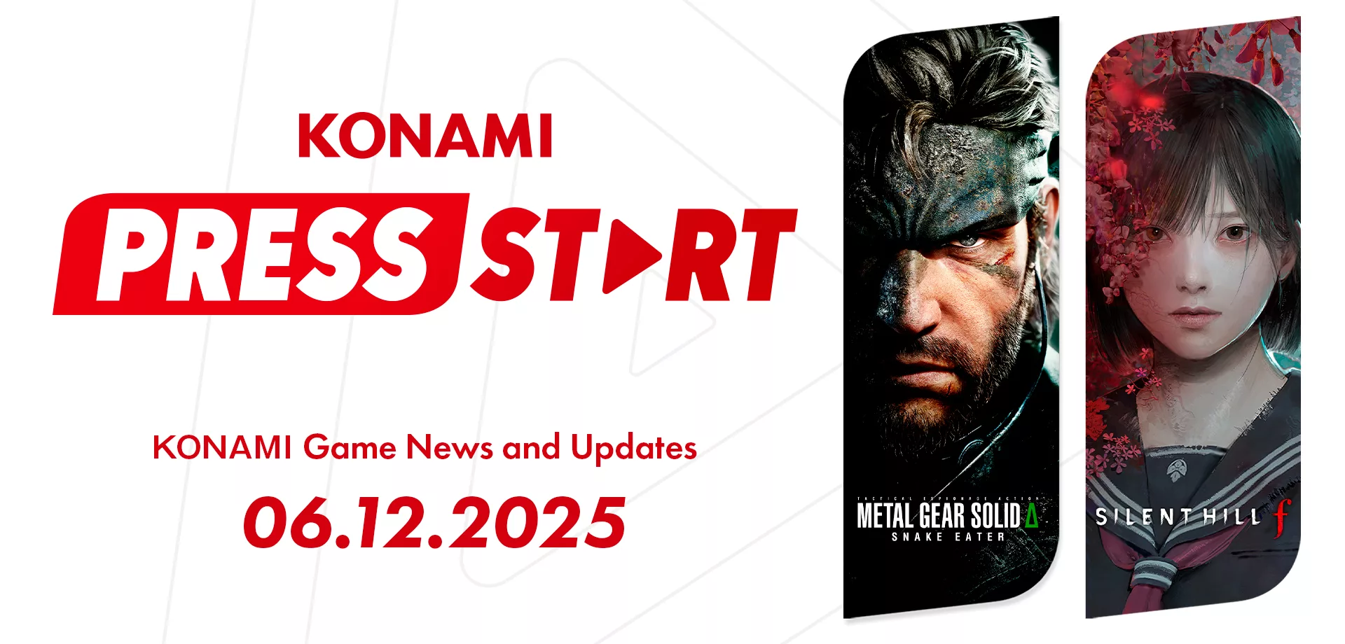 Capa da KONAMI PRESS START com destaque pra Metal Gear e Silent Hill.