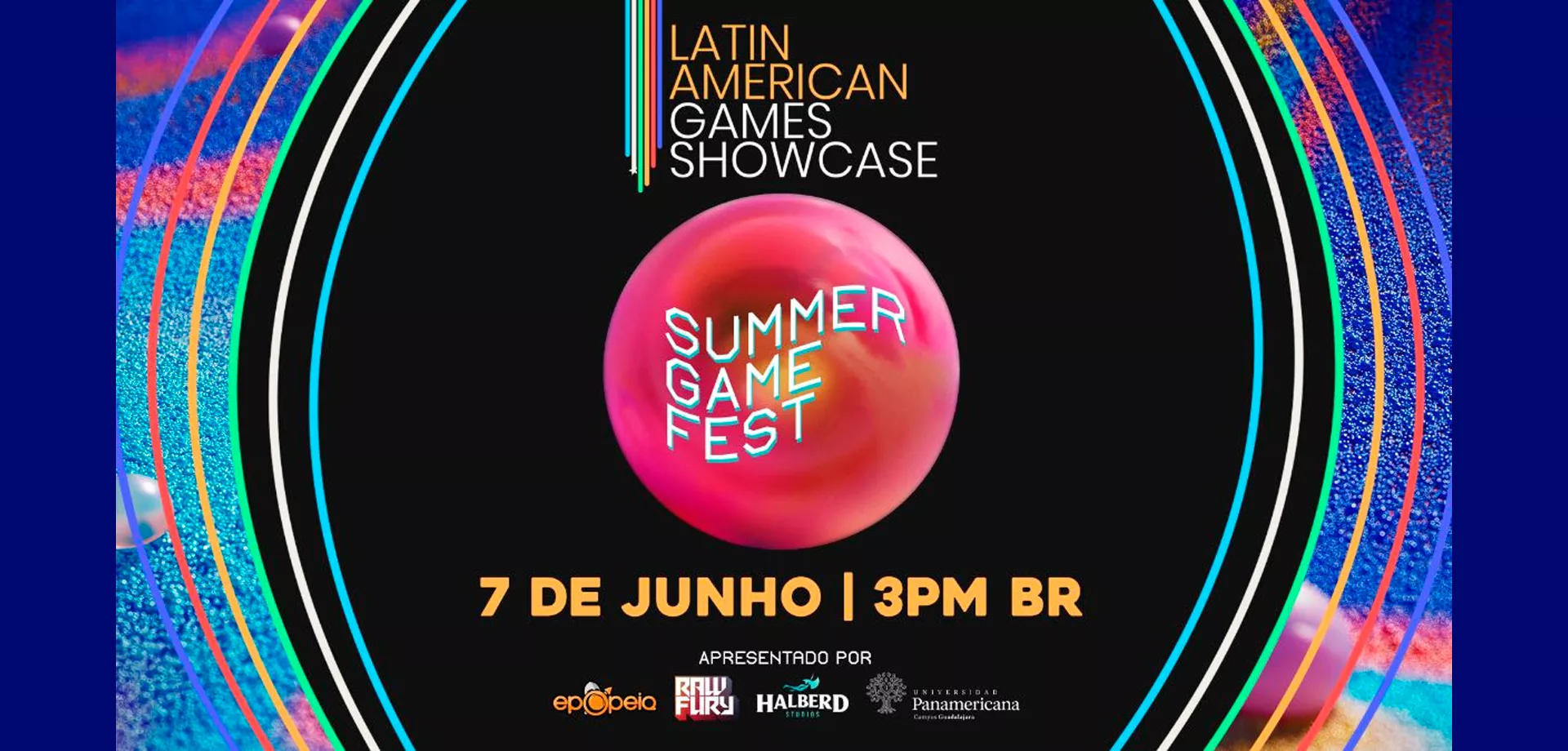 Logo da Latin American Games Showcase.