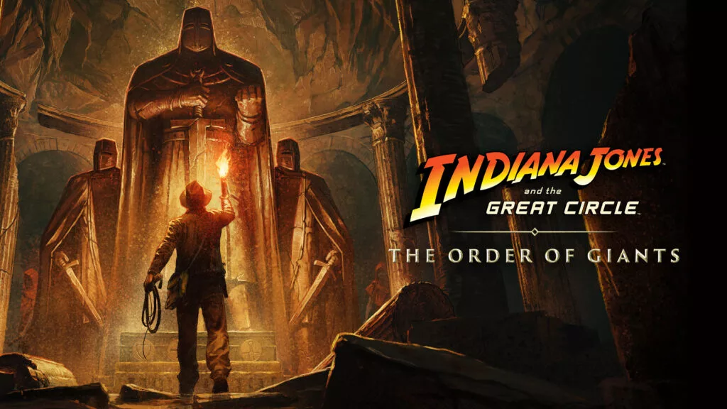 Capa da DLC de Indiana Jones: The Order of Giants.