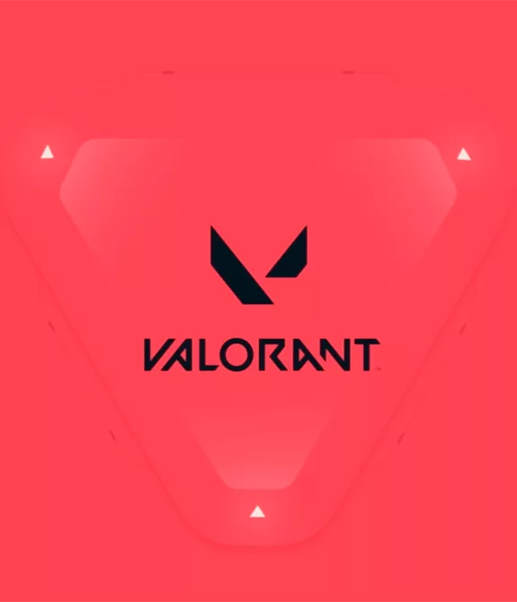 Capa do Valorant com fundo vermelho.