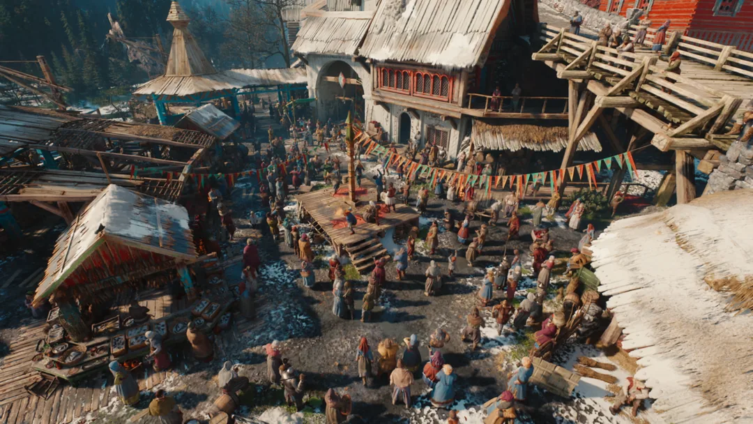 The Witcher 4 promete diversos NPCs em cena com alta autenticidade de ações e comportamento - Imagem: CD Projeckt RED