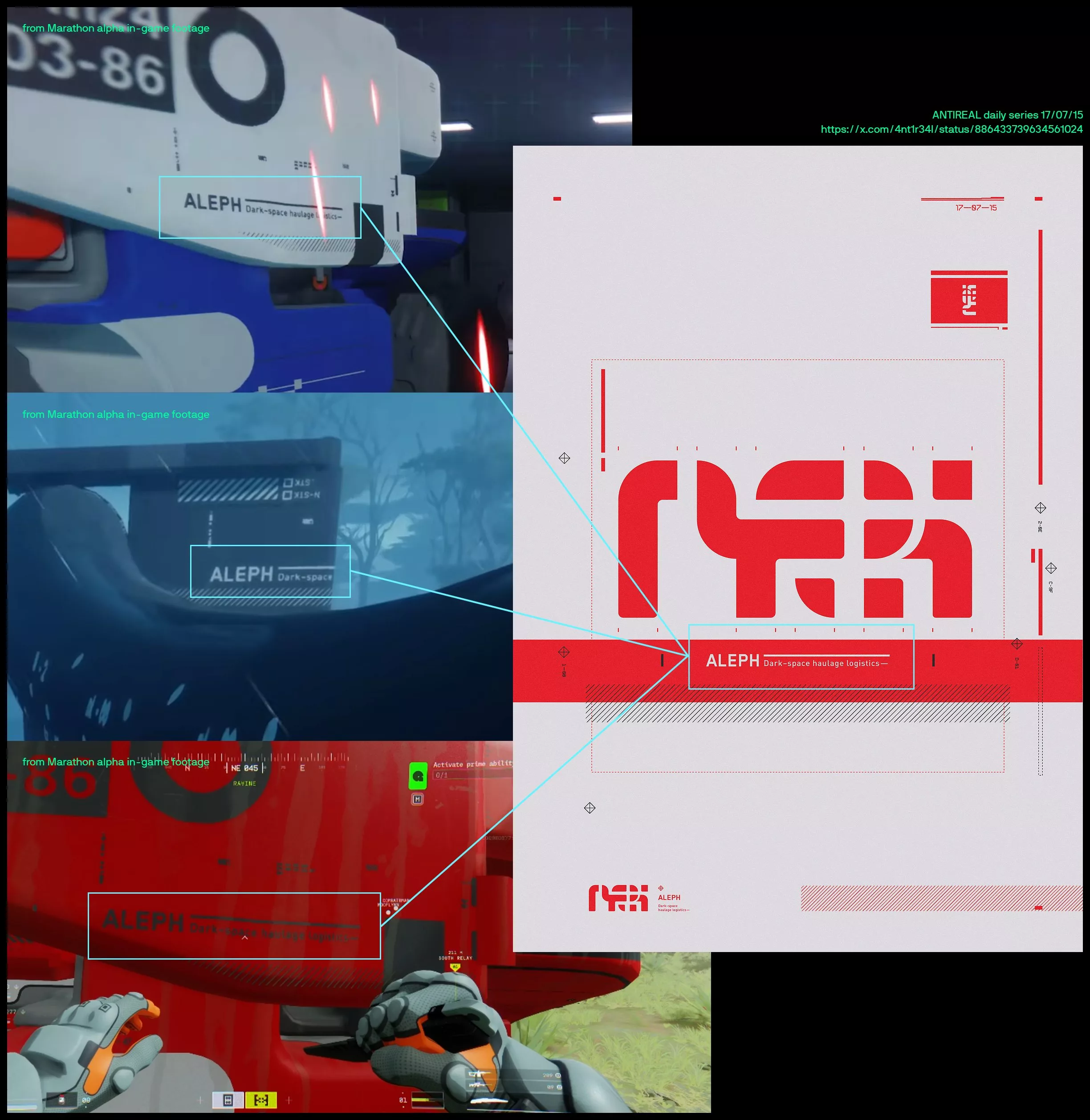 Um dos prints de ANTIREAL sobre plágio em Marathon