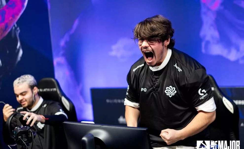Dumau em destaque, jogador da Legacy na Austin Major 2025 - Foto: Michal Konkol/BLAST