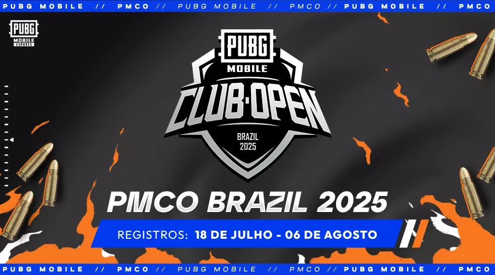 Imagem para o PUBG MOBILE Club Open Brasil 2025.