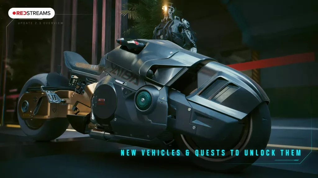 Moto Yaiba na atualização 2.3 de Cyberpunk 2077.