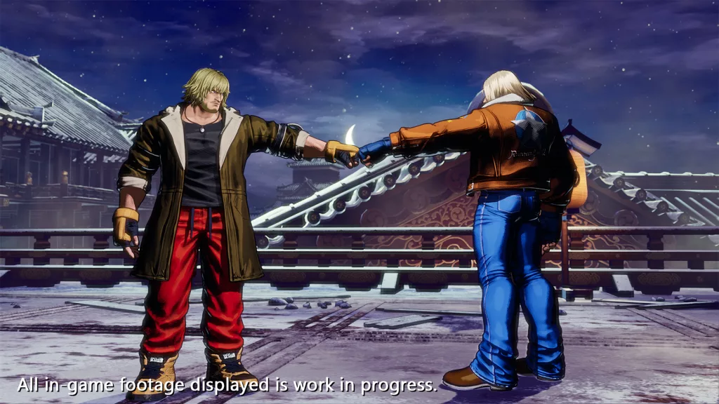 Ken e Terry se cumprimentando.
