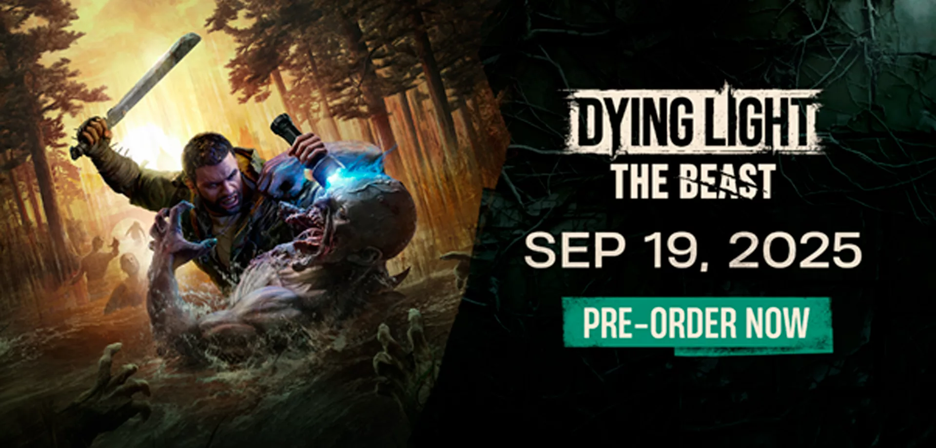 Capa de Dying Light: The Beast com a data de 19 de setembro de 2025.