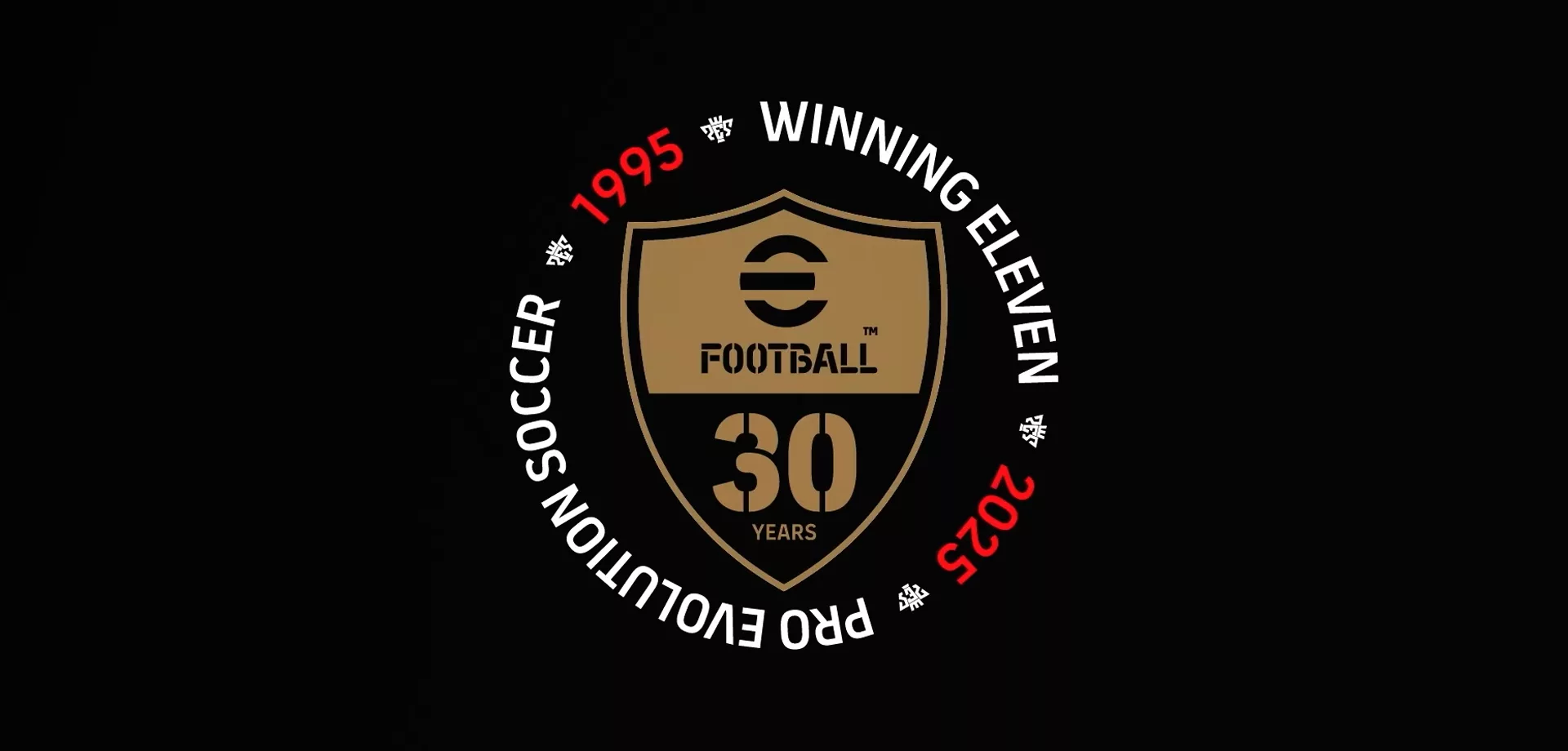 Logo de 30 anos de eFootball.