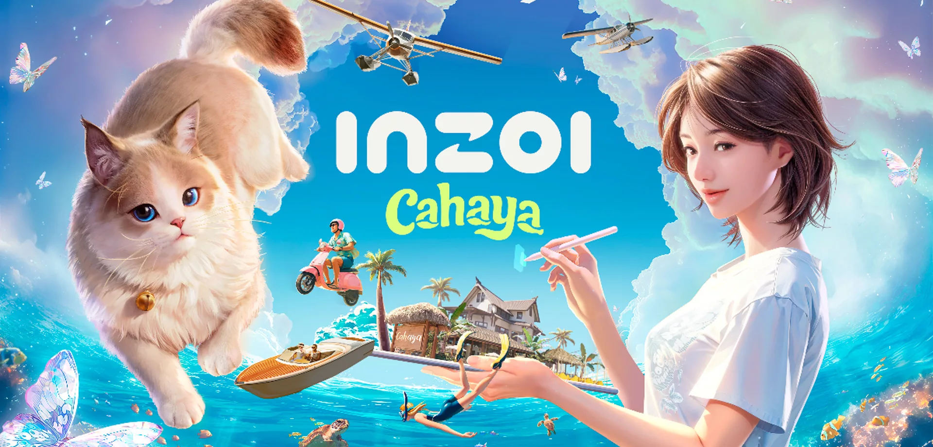 Imagem de inZOI mostrando o tema do novo mapa Cahaya.