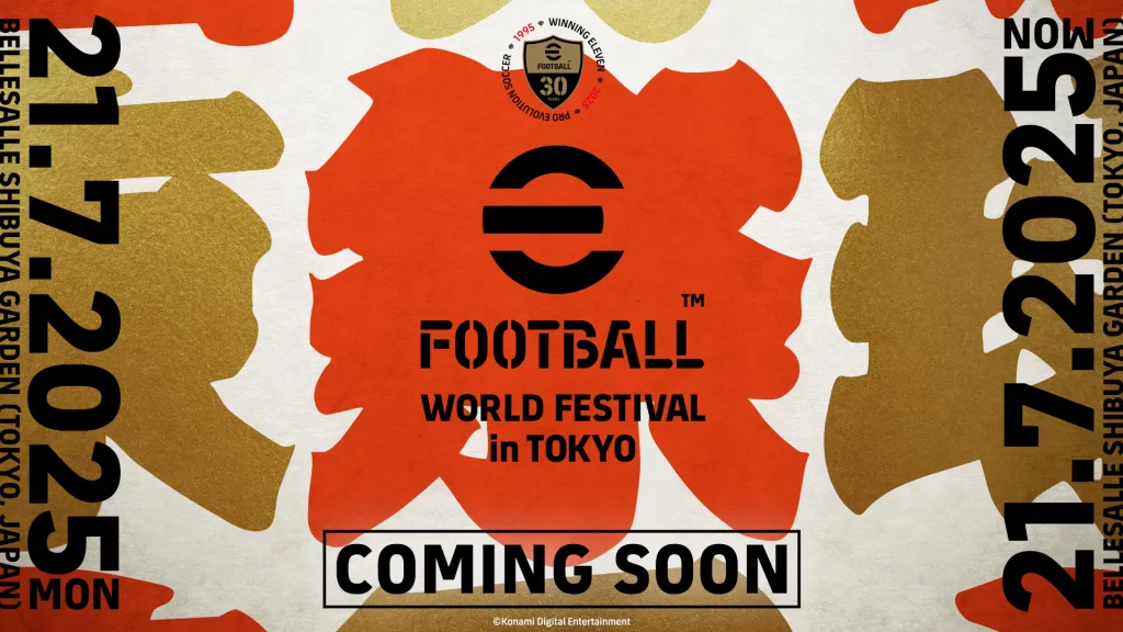 Imagem do World Festival de eFootball em Tokyo.