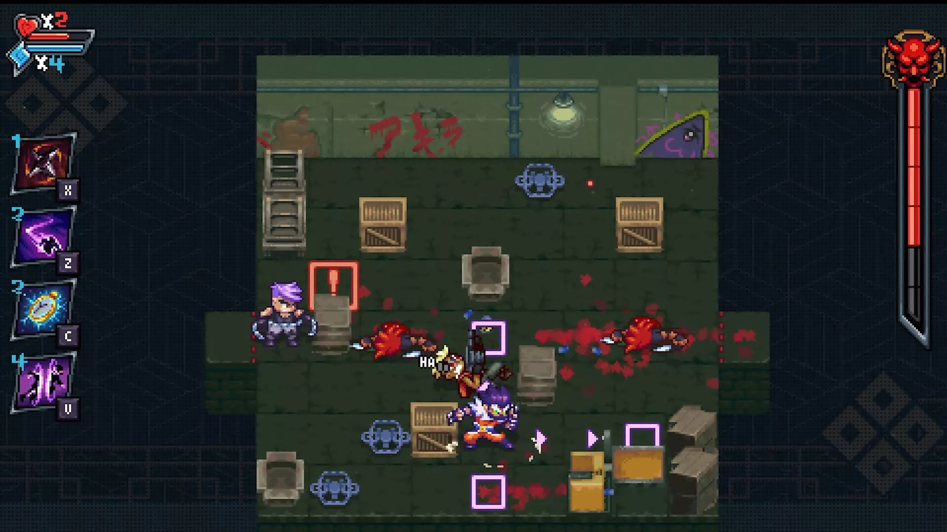 Gameplay de Arashi Gaiden