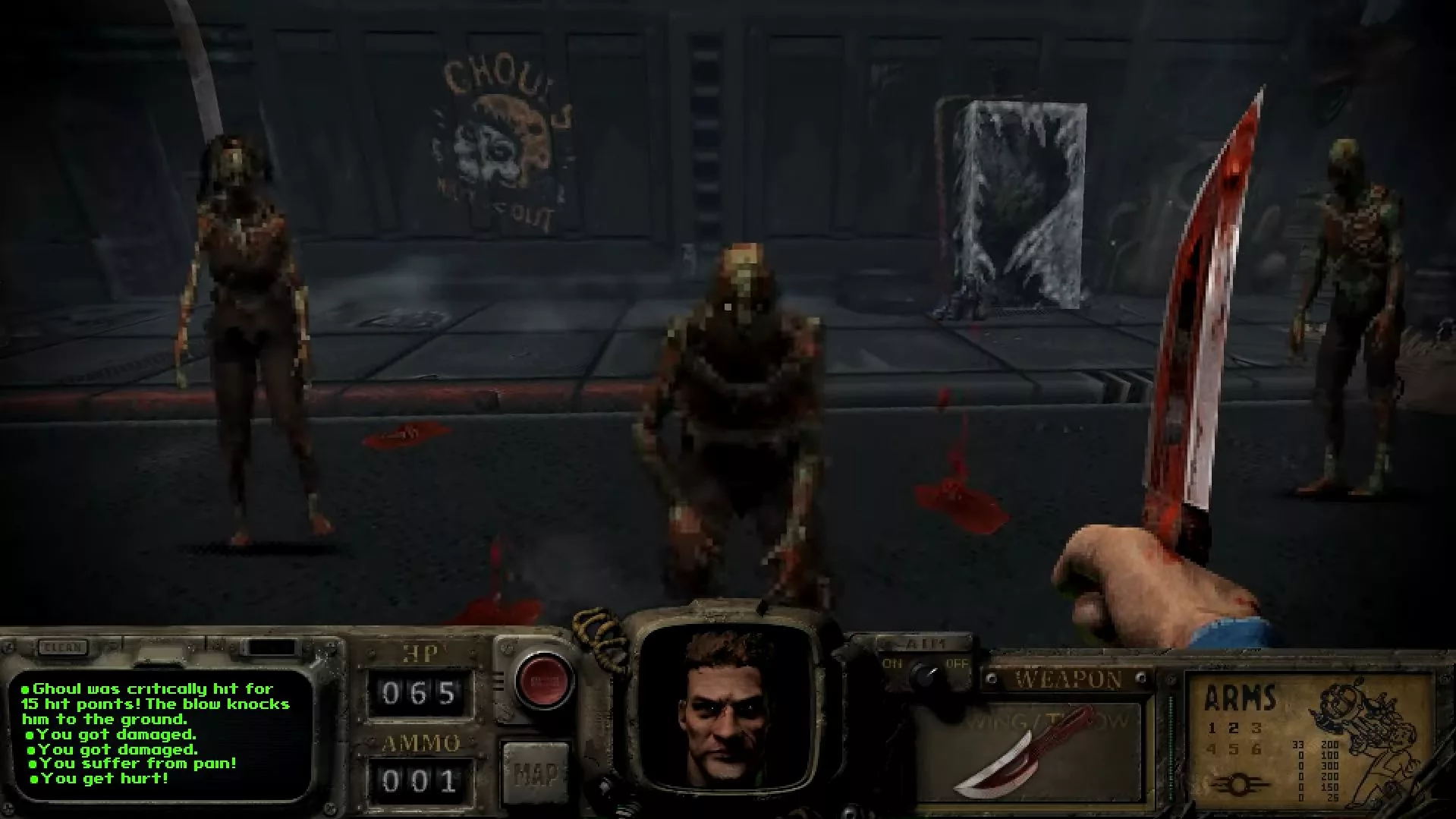 Trecho de gameplay de Fallout - Bakersfield