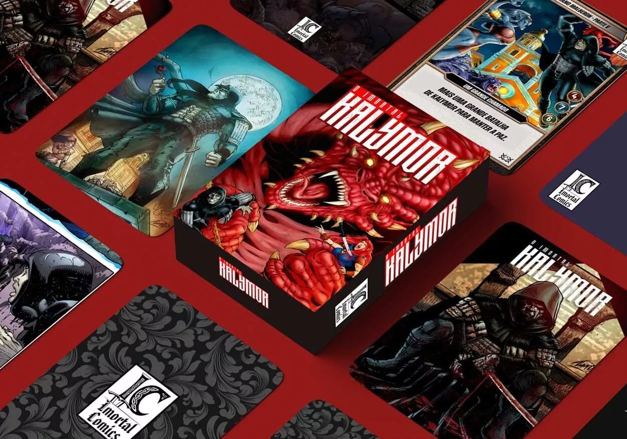 O card game de O Imortal Kalymor é mais uma aposta neste universo (Imagem meramente ilustrativas, o projeto ainda está desenvolvimento - Foto: Divulgação 