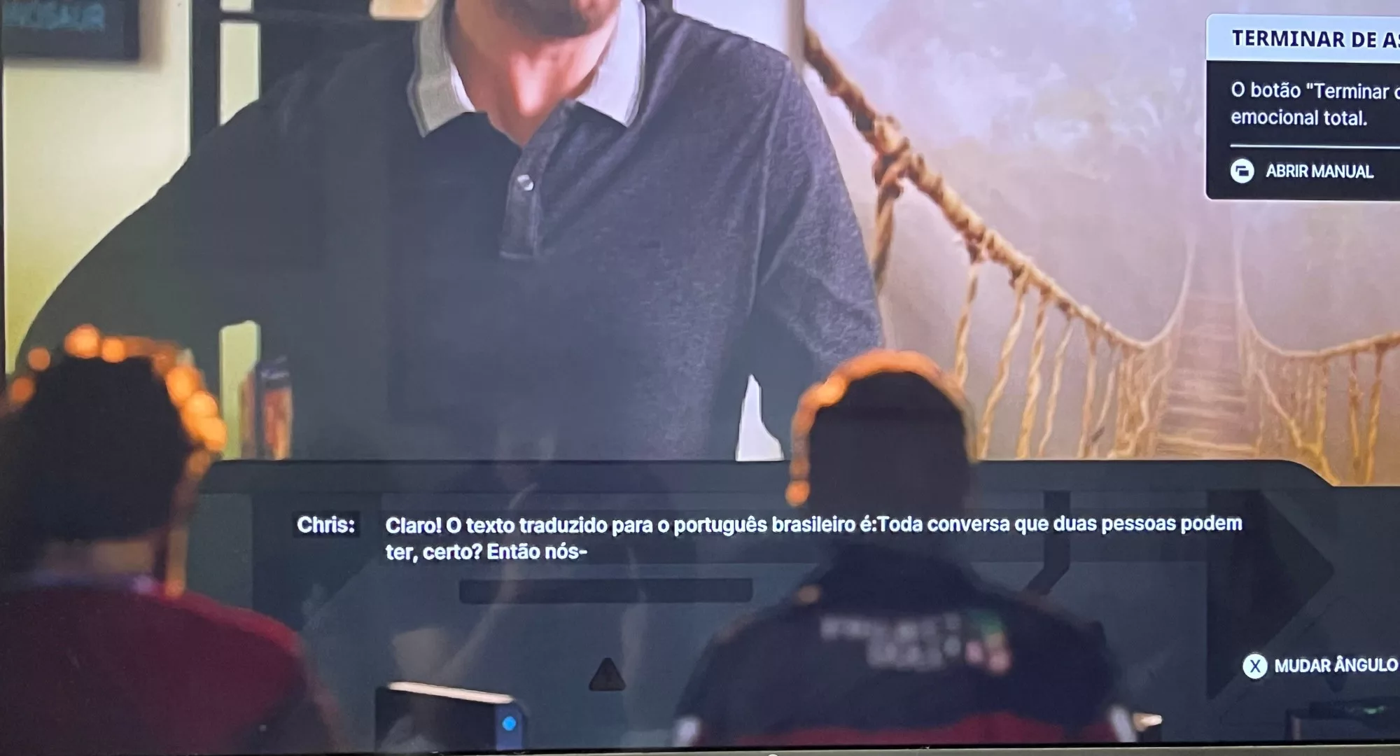 Trecho apontado pela comunidade como possivelmente traduzido com IA generativa